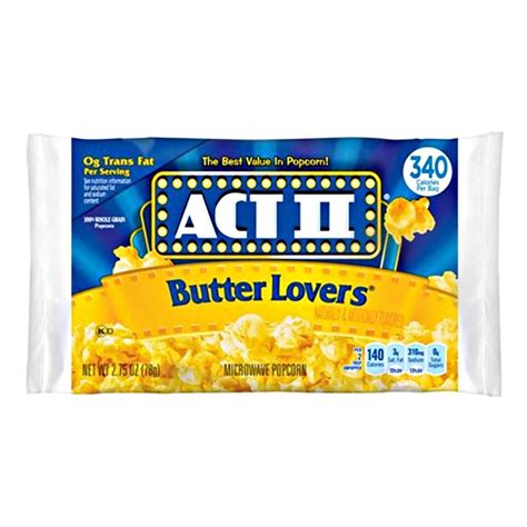 Palomitas de maíz para microondas Act II Butter Lovers Pop s America