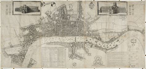 17th Century Map Of London Theaters Map