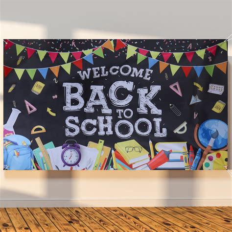 Welcome Back To School Banner 70 X 40 Inch First Day School Party