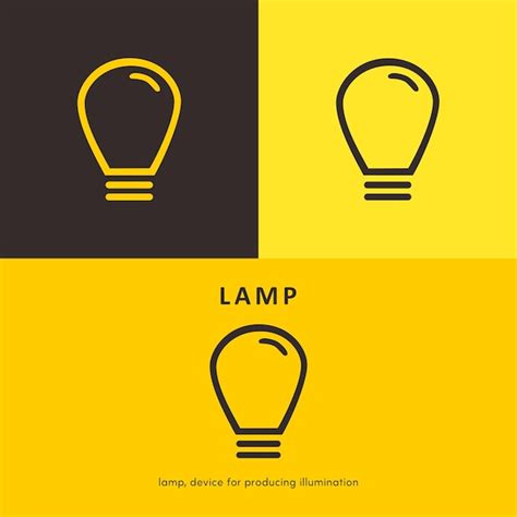 Premium Vector Lamp Logo Design