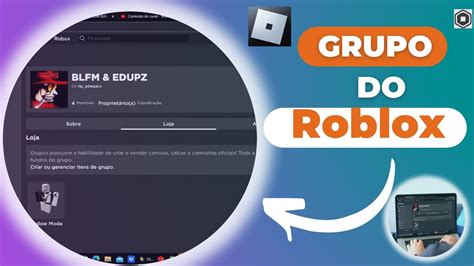 Como Criar Um Grupo No Roblox Youtube