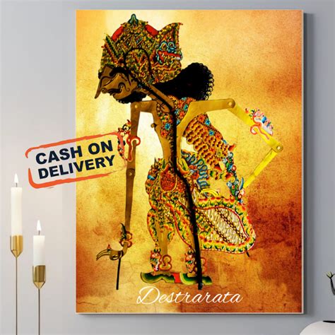 Jual Poster Wayang Kulit Destrarata Untuk Hiasan Dinding Atau Wall