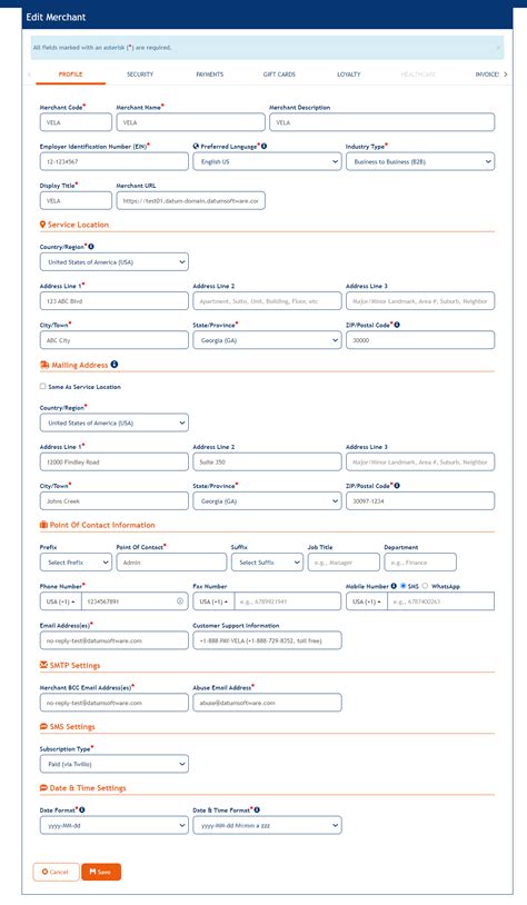 Edit Merchant - VELA Admin Guide