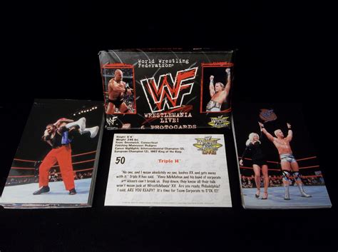 Lot Detail Duocards Titan Sports Wwf Wrestlemania Live