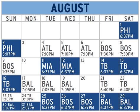 Toronto Blue Jays Schedule 2023 Printable