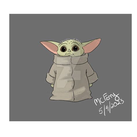 Baby Grogu by DamselofDrawing on DeviantArt