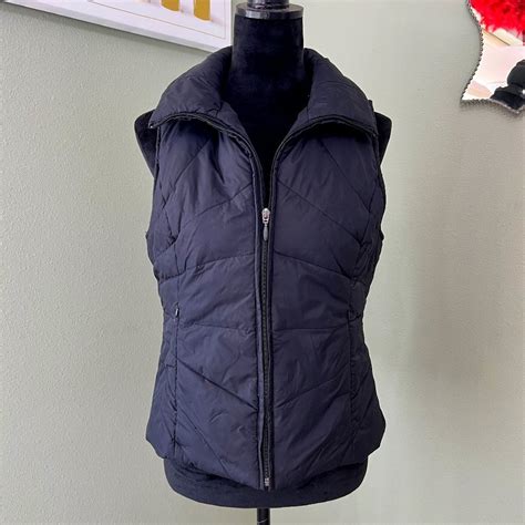 Kenneth Cole Reaction Puffer Down Feather Black Vest Gem
