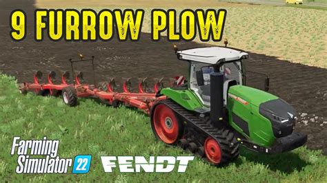 9 Furrow Plow With Fendt 943 Vario Mt Youtube