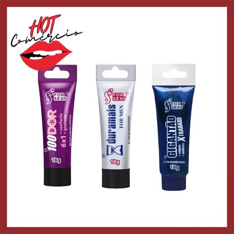 Kit Sex Shop 3 Gel Lubrificante Intimo Sexual Oleo De Massagem 100 Dor