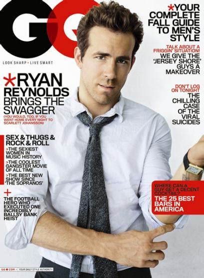 Lights Cameraflashdance Ryan Reynolds Covers Gq Magazine