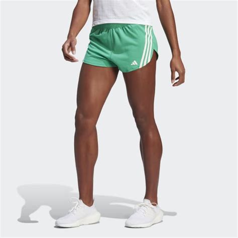 adidas Run Icons 3-Stripes Low Carbon Running Shorts - Green | adidas India