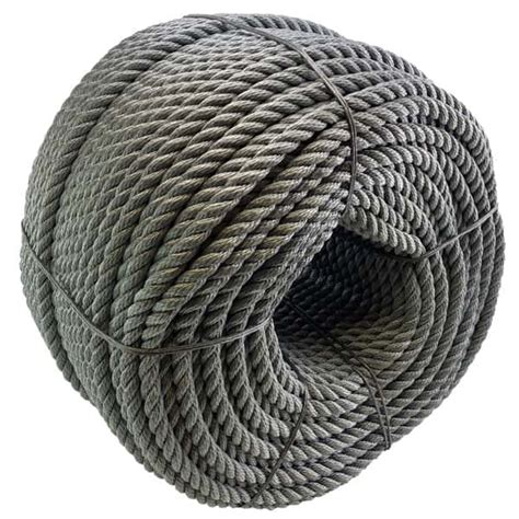 Mm Synthetic Grey Floating Rope Metre Coil Ropeservices Uk