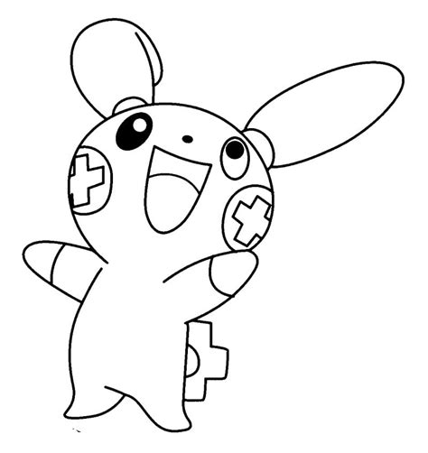 Plusle Pokemon Coloring Page Windingpathsart The Best Porn Website