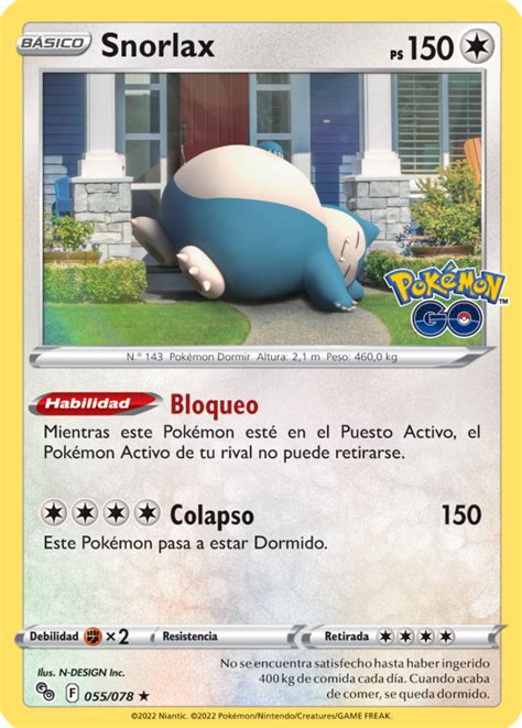 Snorlax Pok Mon Go Tcg Wikidex La Enciclopedia Pok Mon