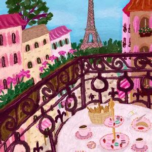 Paris Print Eiffel Tower Rooftop Paris Travel Print Paris Wall Art