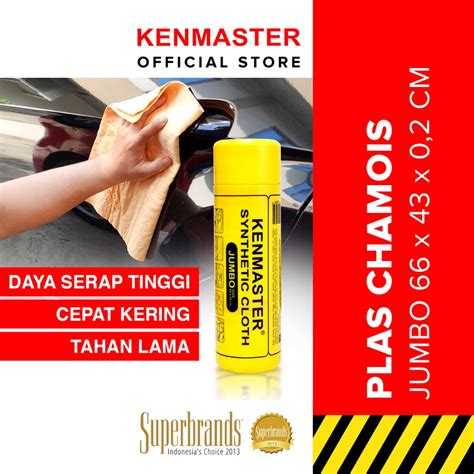 Jual Kenmaster Chamois Jumbo X Cm Yellow Box Lap Motor Ukuran