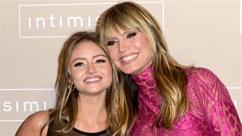 Heidi Klum et sa fille Leni osent la naked dress coordonnée en lingerie