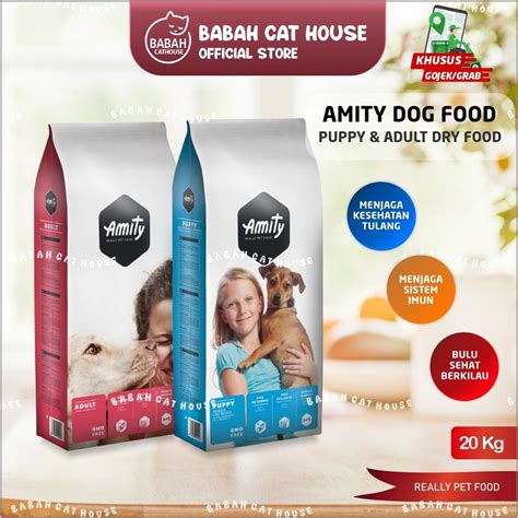 Jual Gojek Grab 20kg Amity Dog Food All Breed Puppy Adult Makanan