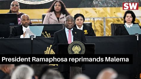 President Ramaphosa Reprimands Malema During His Reply To The Debate On