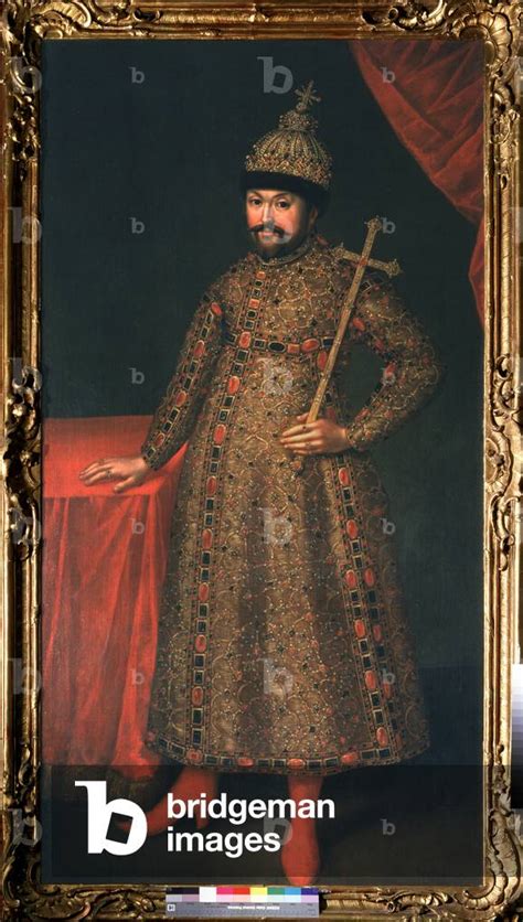 Portrait Du Tsar De Russie Michel I Fiodorovitch Romanov 1596 1645