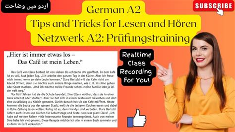 German A Goethe Exam Lesen And H Ren Practice I Netzwerk A