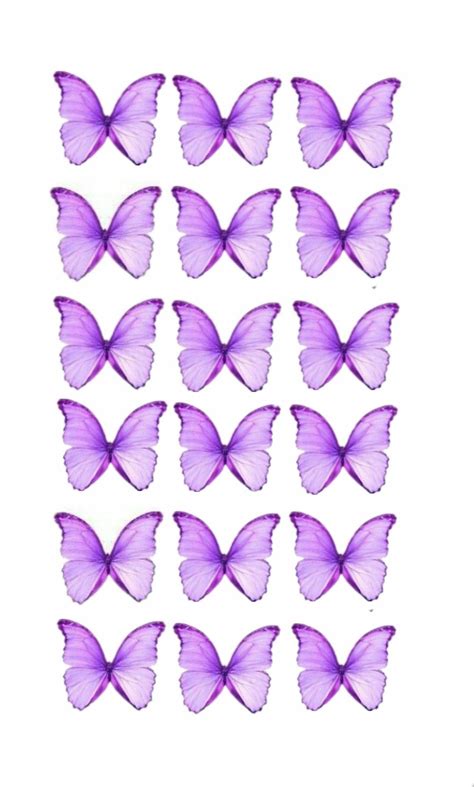 a group of purple butterflies on a white background