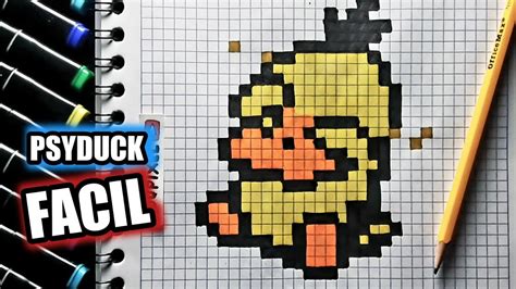 Como Dibujar A PsyDUck PIXELART Pokemon PASO A PASO FACIL How To