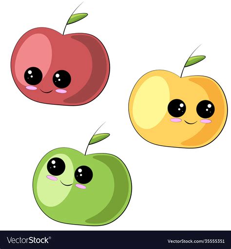 Cartoon Yellow Apple