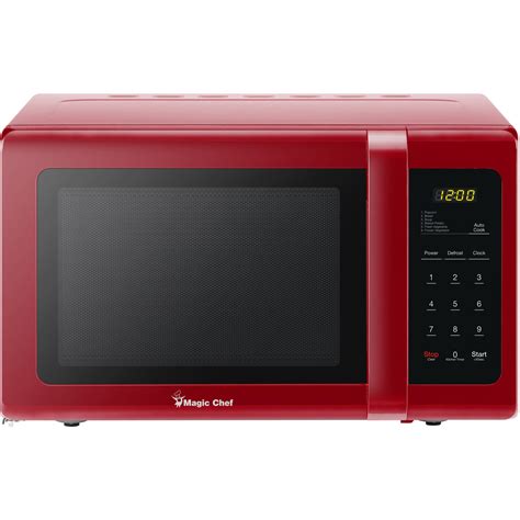 Magic Chef 09 Cu Ft 900w Countertop Microwave Oven In Red Apara Supply