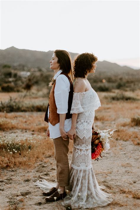 This Thelma And Louise Inspired Same Sex Elopement Is Full Of Road Trip
