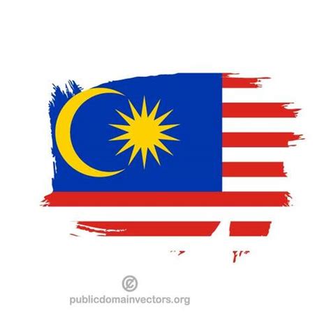 Malaysian flag vector | Public domain vectors