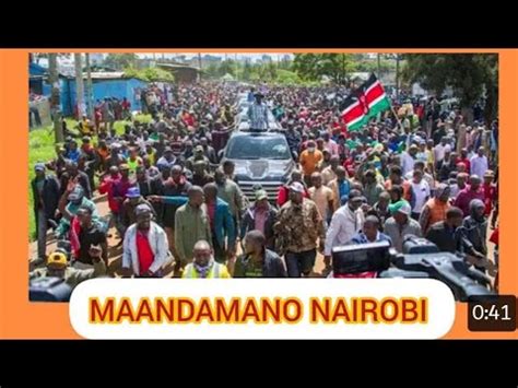 LIVE MAANDAMANO IN KENYA NAIROBI TUMEKUJA LEO UTUUWE TOKEA STATEHOUSE