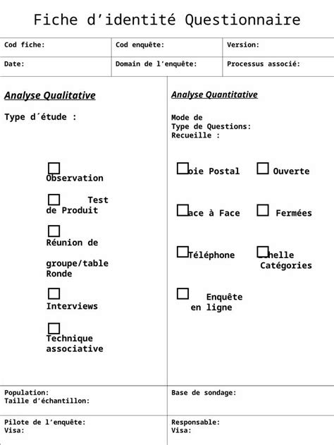 Ppt Fiche Didentit Questionnaire Dokumen Tips