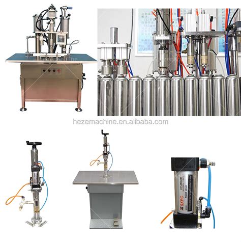 Semi Automatic Aerosol Can Gas Filling Machine For Propane Butane Lpg