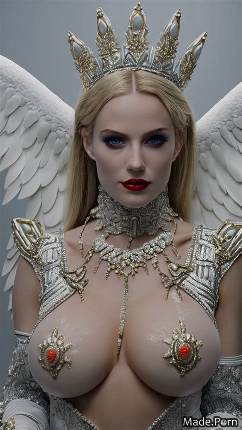 Porn Image Of Slutty Necklace British White Silk Coronation Robes Movie Created By AI