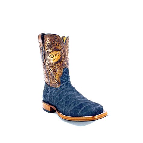 Men S Blue Jean Safari Elephant Mandujano Custom Western Boots