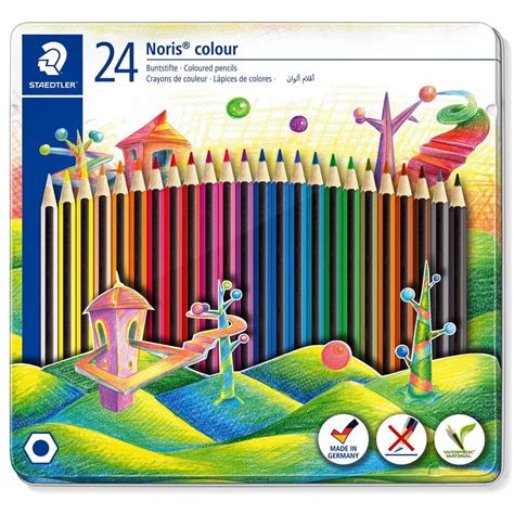 Staedtler Noris Colouring Pencils Tin Of Art Supplies From Crafty