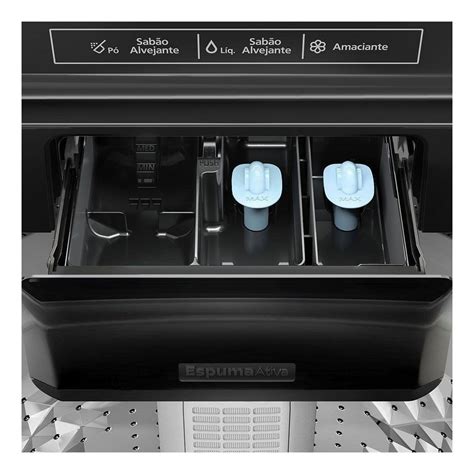 Máquina de lavar automática Panasonic NA F120B1 titânio 12kg 127 V