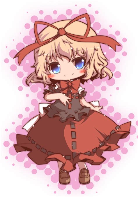 Safebooru Blonde Hair Blue Eyes Bow Bubble Skirt Dress Hair Bow