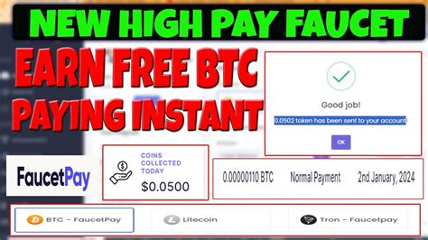 New Free Faucet Every Minute Free Faucet Earn Free Bitcoin Paying