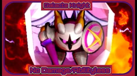 Kirby S Return To Dream Land Deluxe True Arena Galacta Knight No Damage Abilityless Youtube