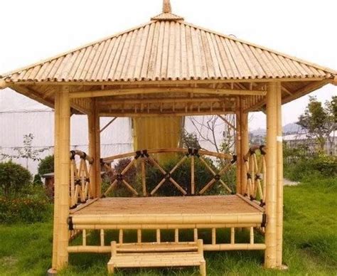 Pyramid Bamboo Gazebos Rs 1250 Square Feet Thatched Roof Eco