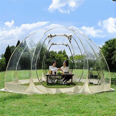 New Outdoor Folding Thickening Rainproof Transparent Star Tent