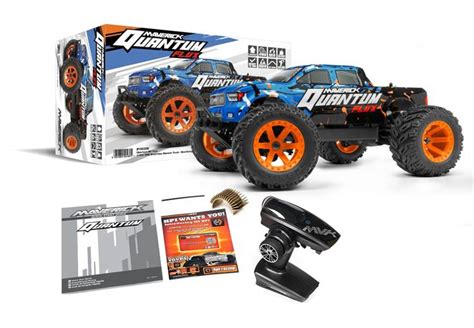 MAVERICK QUANTUM MT FLUX 80A 1 10 4WD BRUSHLESS MONSTER TRUCK BLUE