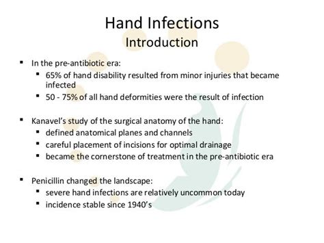 Hand infections