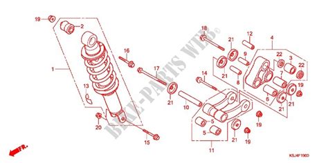 Rear Shock Absorber 2 For Honda Crf 100 2004 Honda Motorcycles