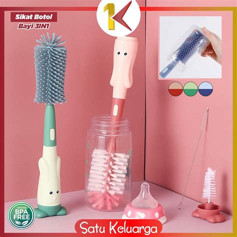 Jual SK C995 Sikat Botol Bayi 3IN1 Bottle Brush BPA FREE Pembersih