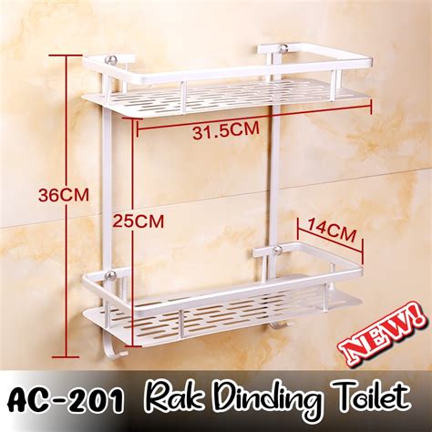 Jual Rak Dinding Toilet Rak Kamar Mandi Aluminium Portable Rak