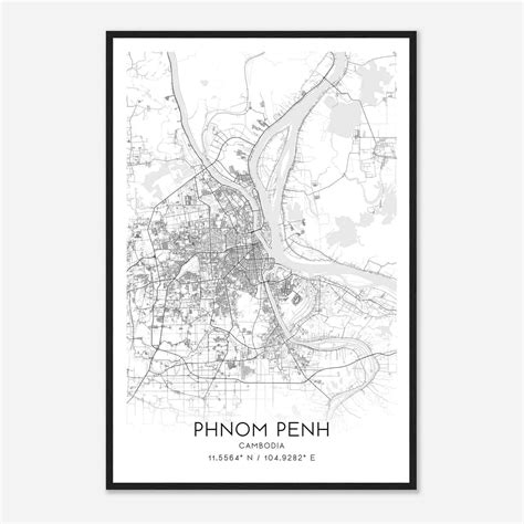 Phnom Penh - Custom Maps & Posters