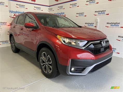 2020 Radiant Red Metallic Honda CR V EX AWD 137160854 Photo 2